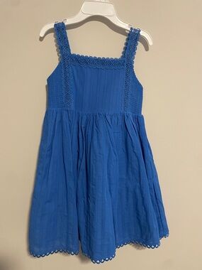Joie Bright Blue Crochet-Trim Sundress for Kids